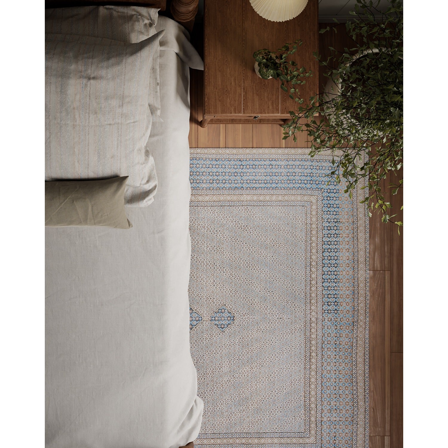 Afshar Rug - Blue