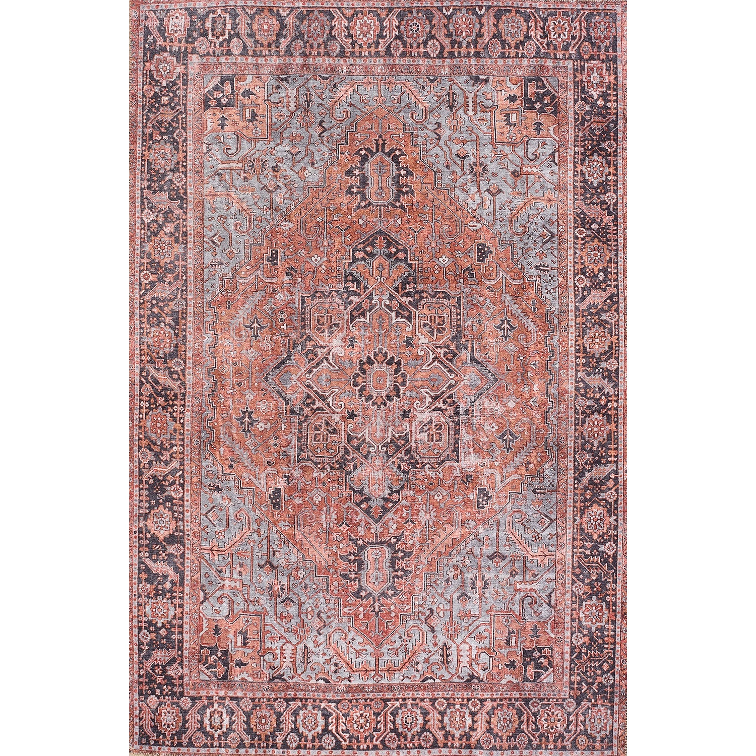 Afshar Rug - Rich Copper