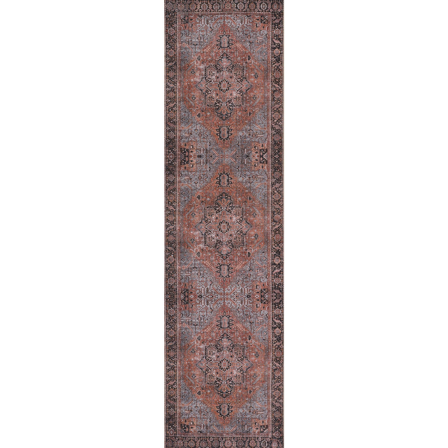 Afshar Rug - Rich Copper