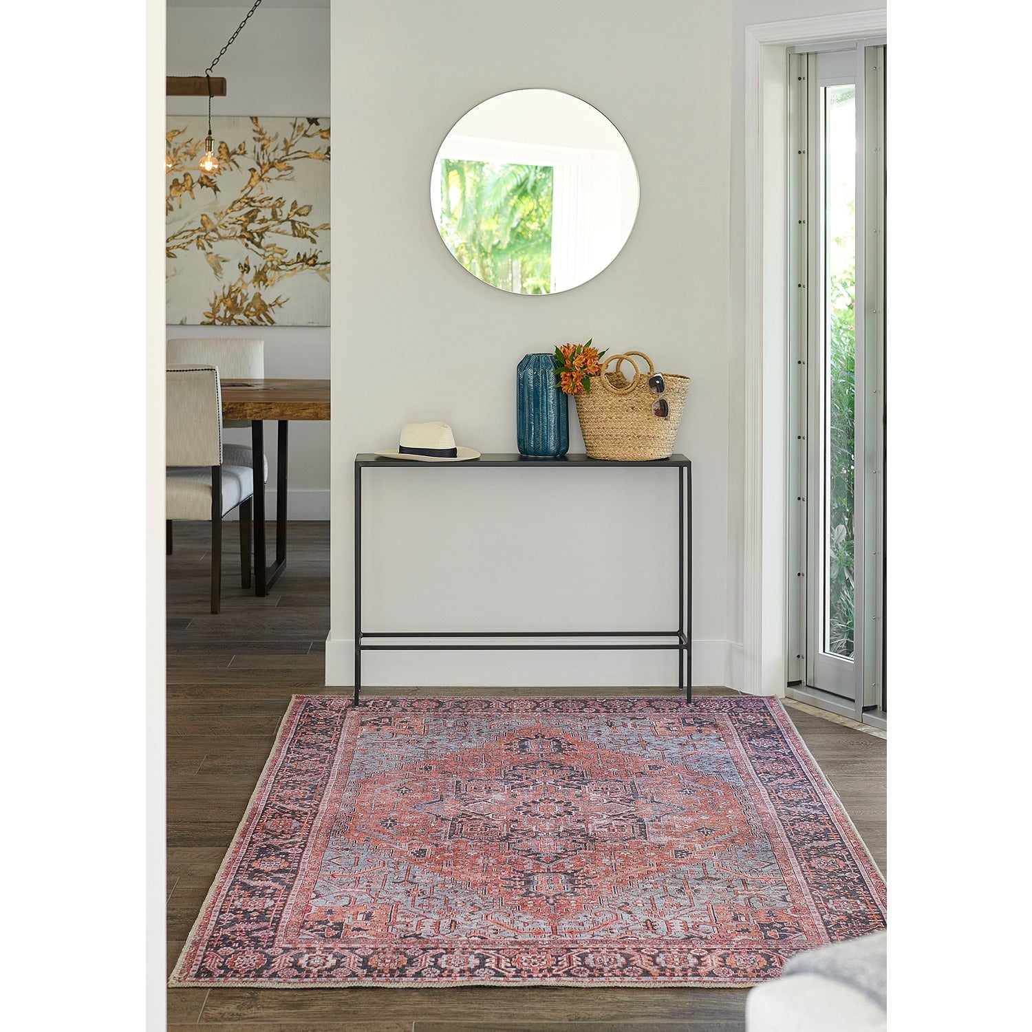 Afshar Rug - Rich Copper