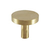 Modern Round Knob, Brass