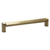 Modern Hex Bar Pull, Brass