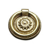 Traditional Rosette Ring Pull, Brass