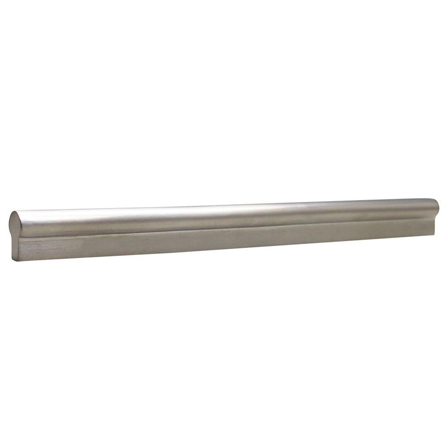 Large Modern Round Bar Pull, Nickel