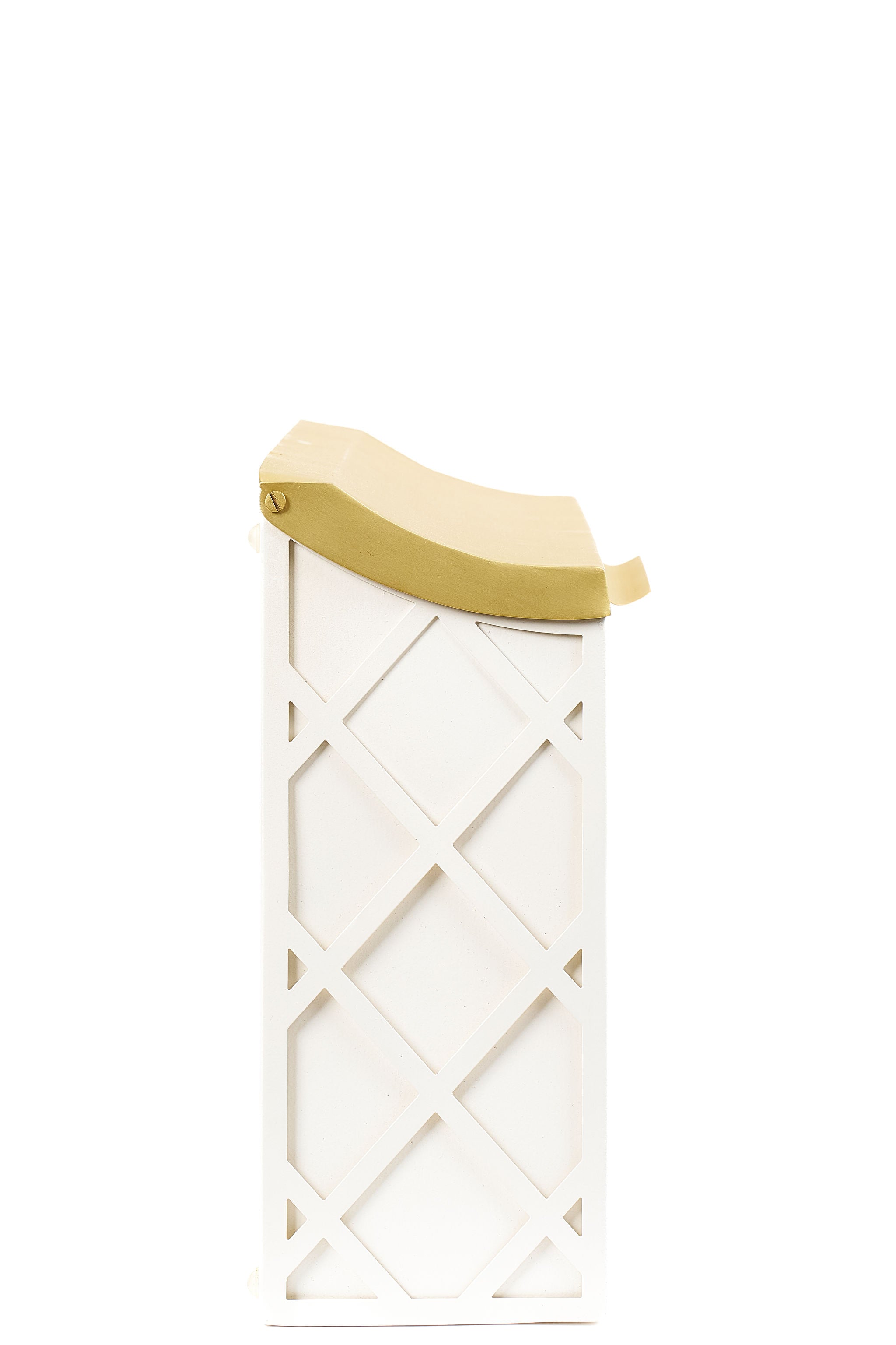 Wall-mount Mailbox in Trellis White