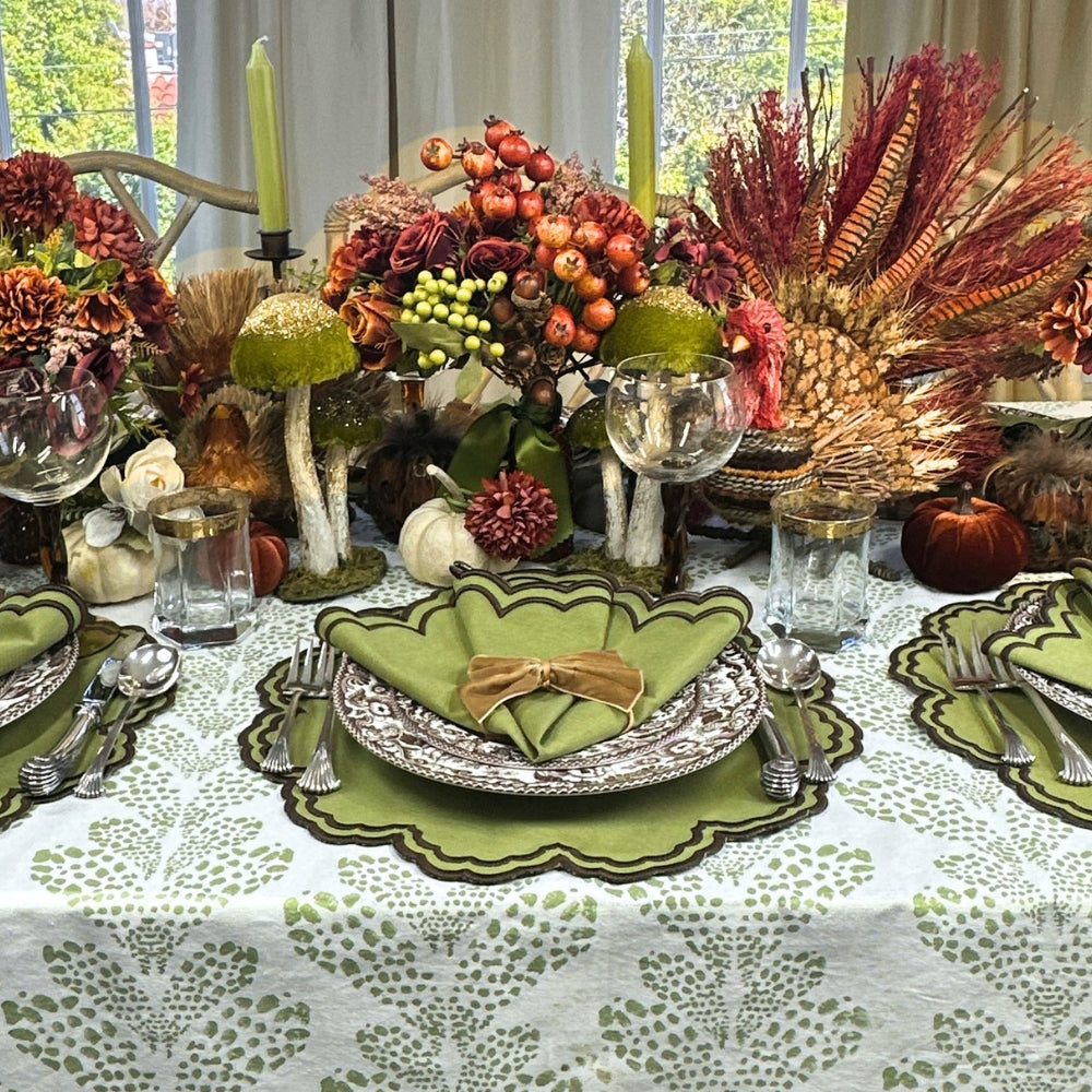 Bettina Placemat - Sage and Cocoa (Set of 4)