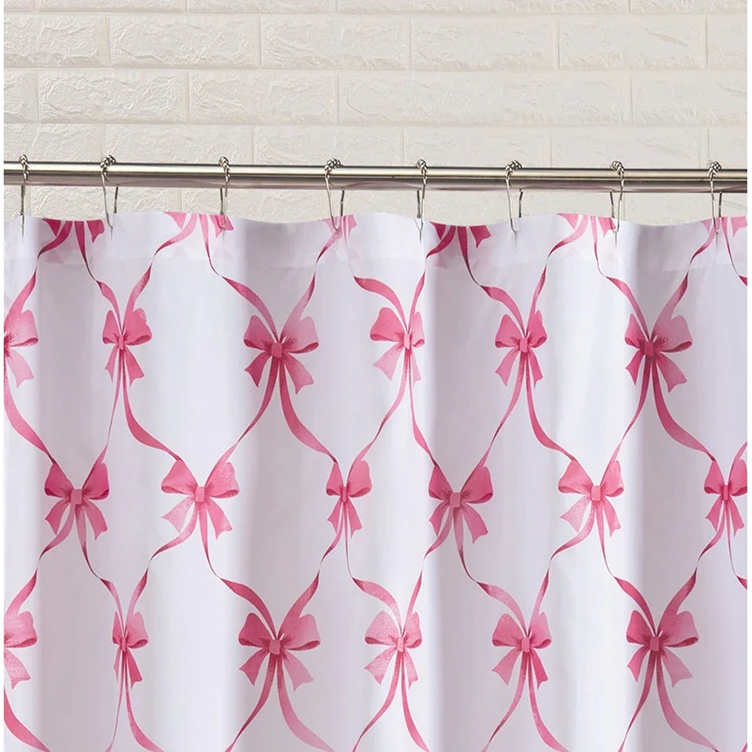 Abigail Ribbon Bow Shower Curtain