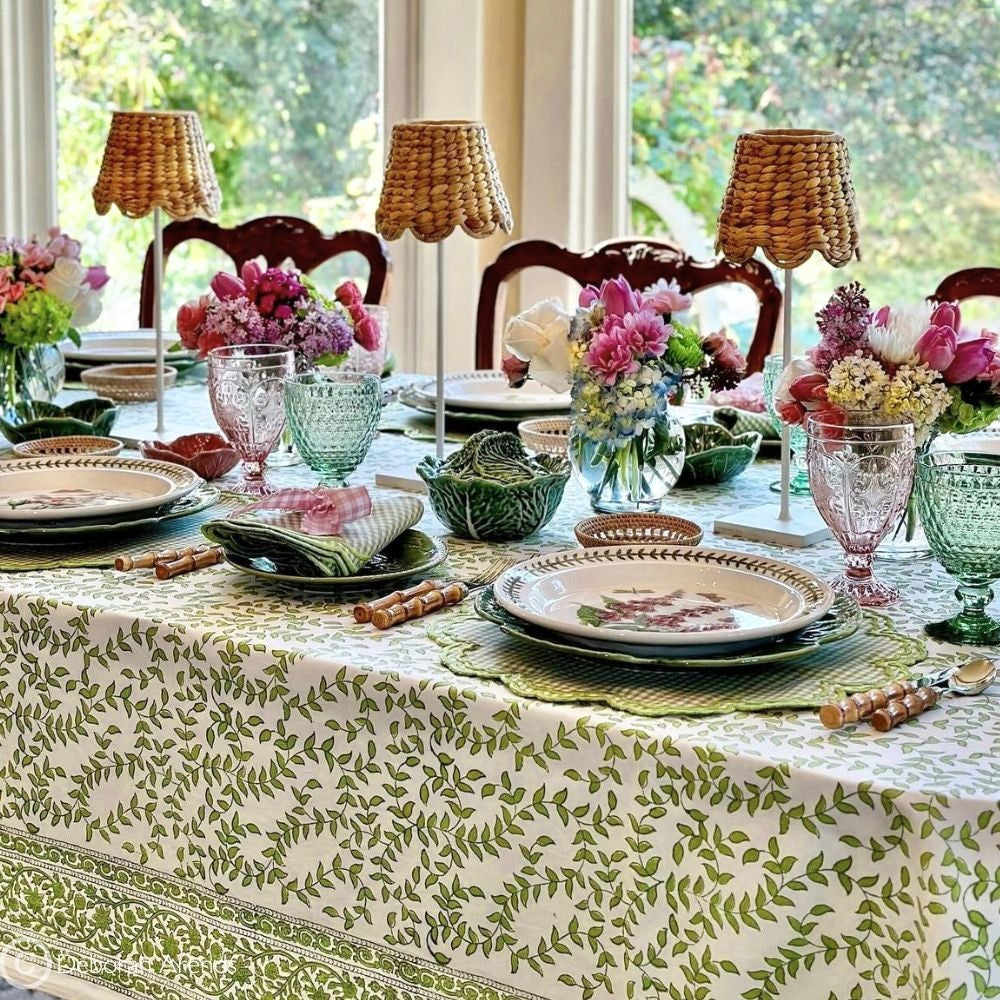 Bettina Placemat - Light Green Gingham (Set of 4)