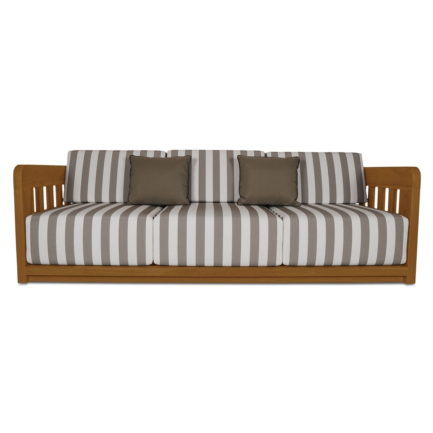 Zoya Outdoor Sofa Brown Stripe