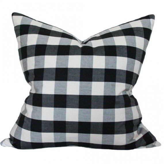 Buffalo Check Ebony & Ivory - Set of 2