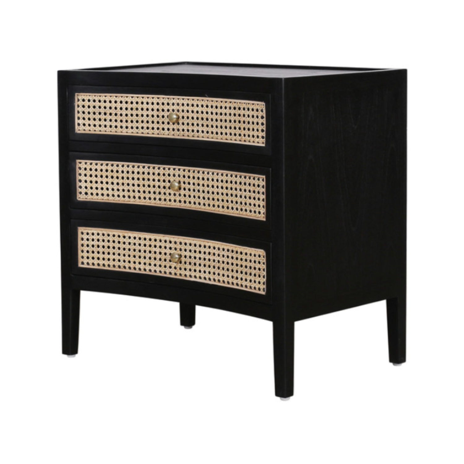 Brice Side Table Black / Natural