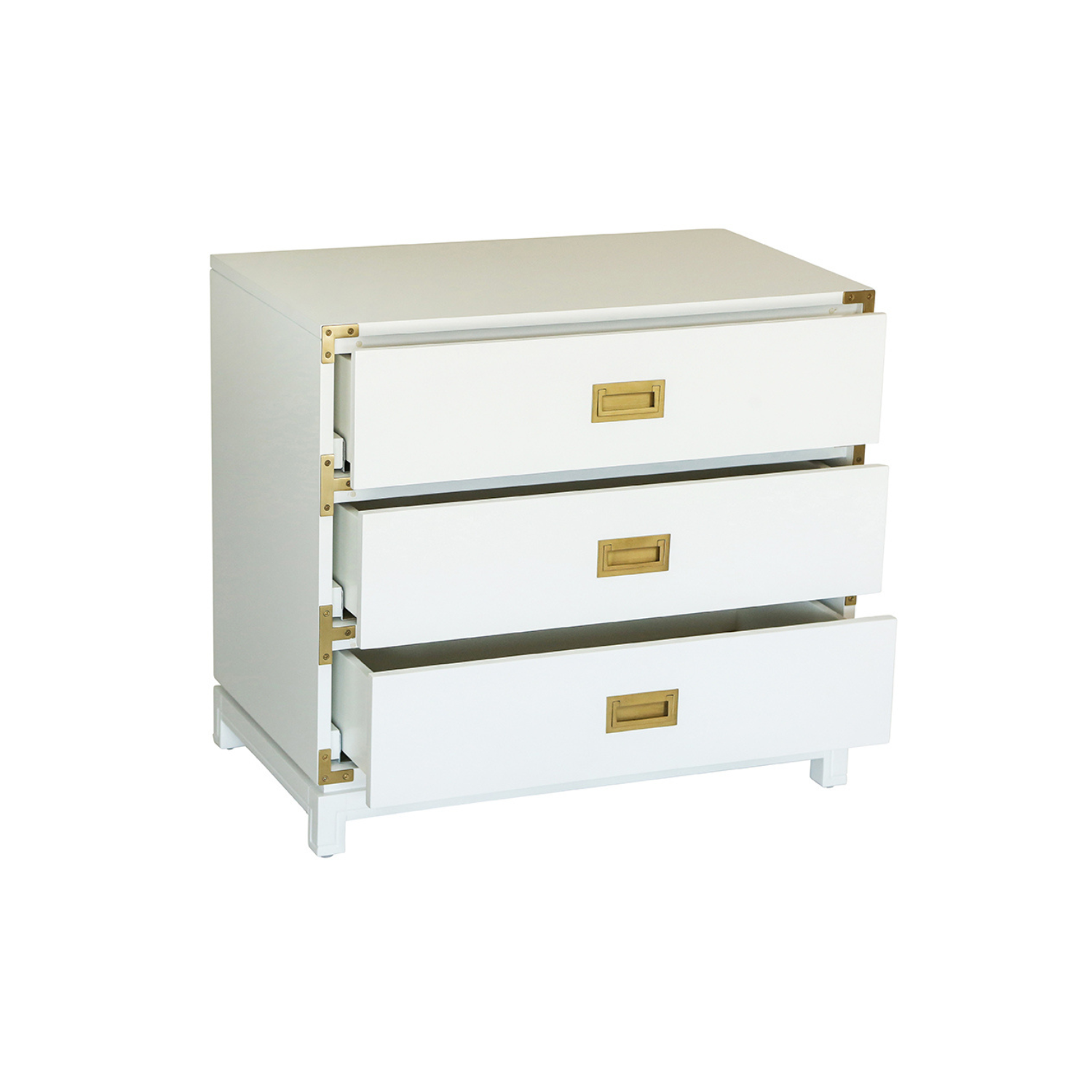 Small Carlyle Campaign Dresser - White