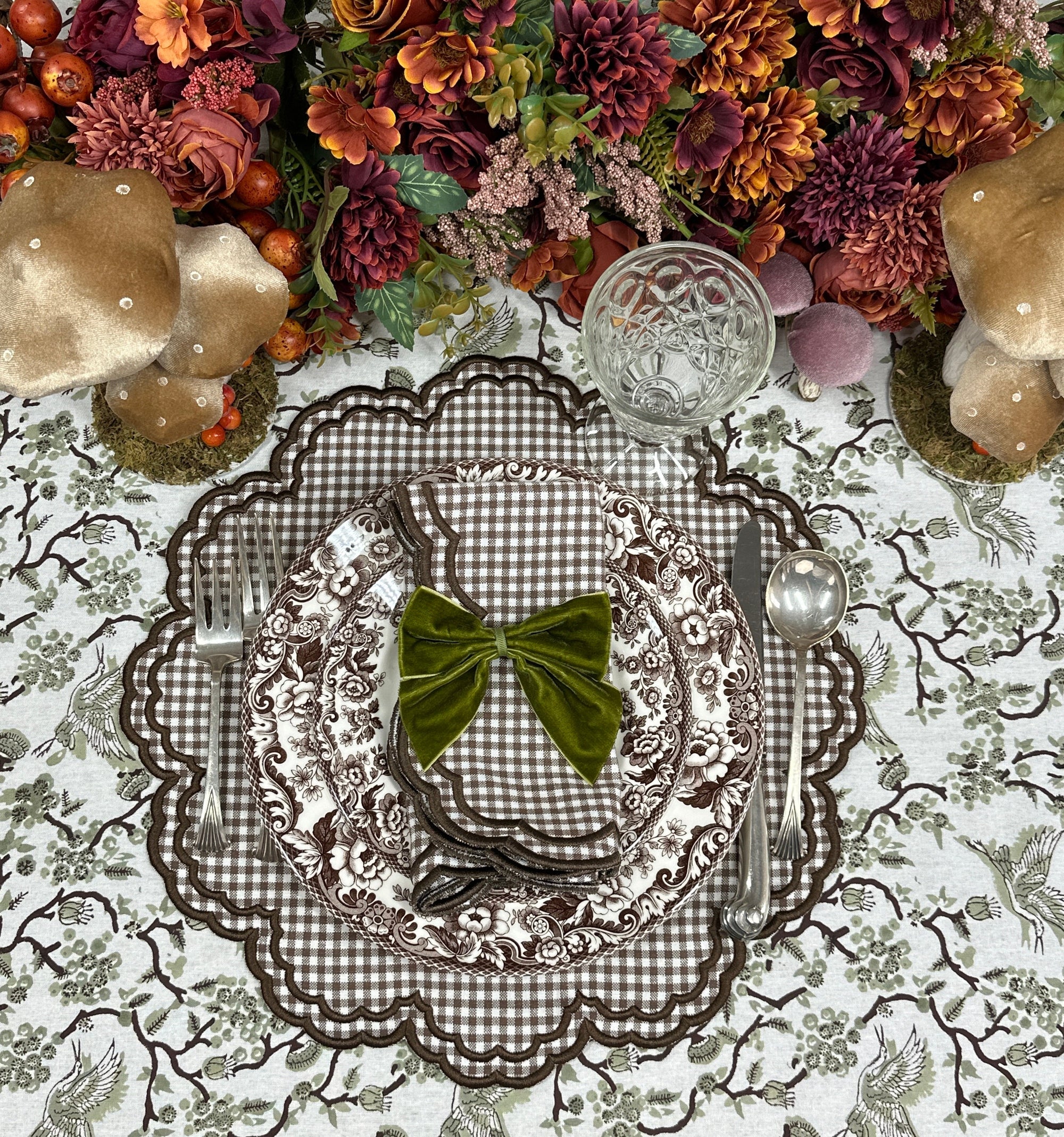 Bettina Placemat - Cocoa Gingham (Set of 4)