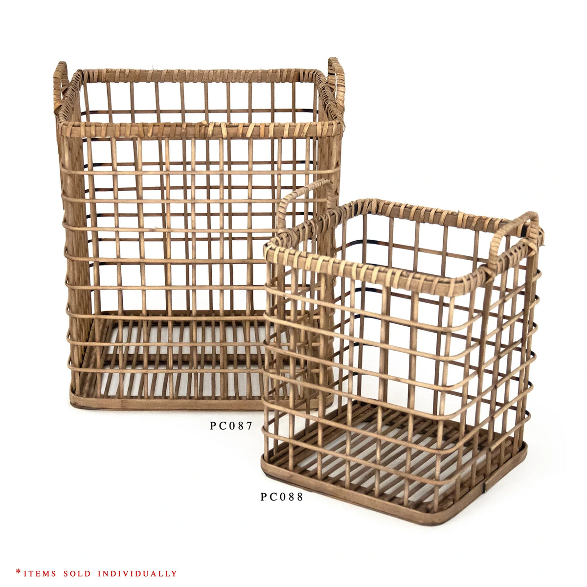Synthetic Rattan Storage Basket