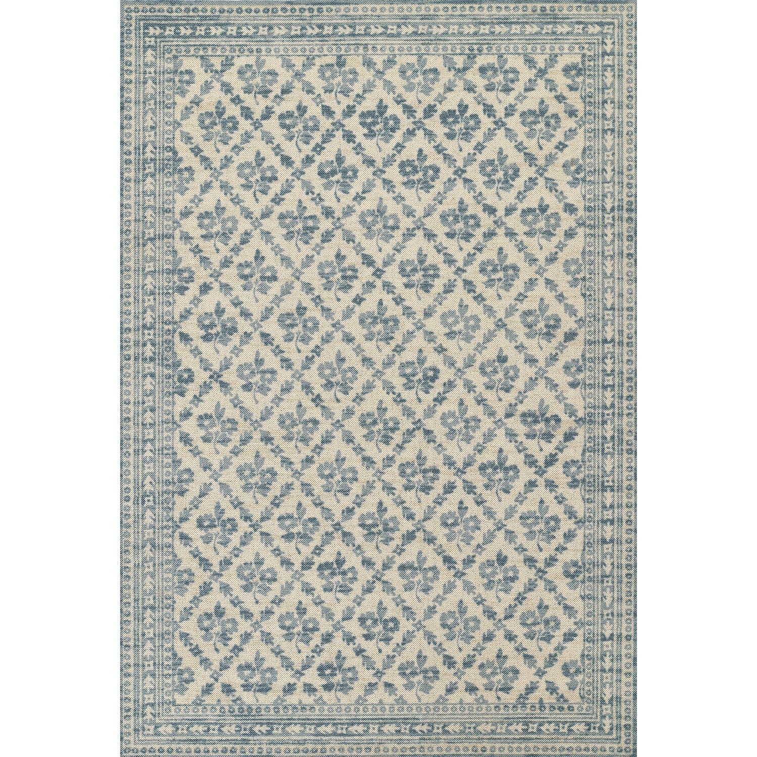 Bibury Vine Diamond Lattice Rug