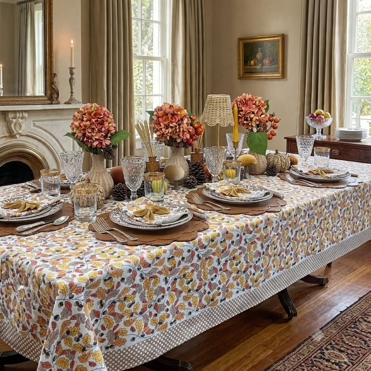 Acorns & Leaves - Tablecloth