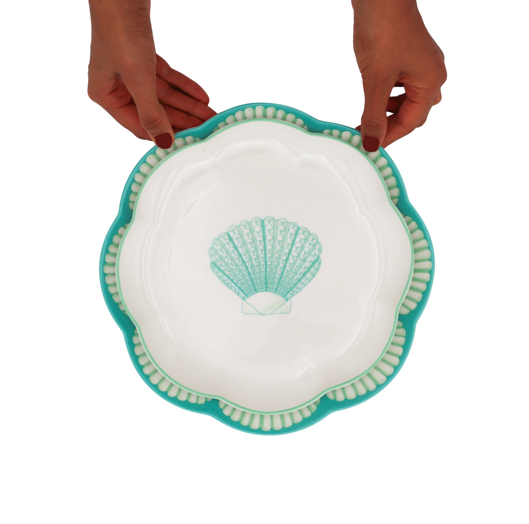 Balearic Blu Dinner Plate - Set of 4 (+1 Bonus Plate)