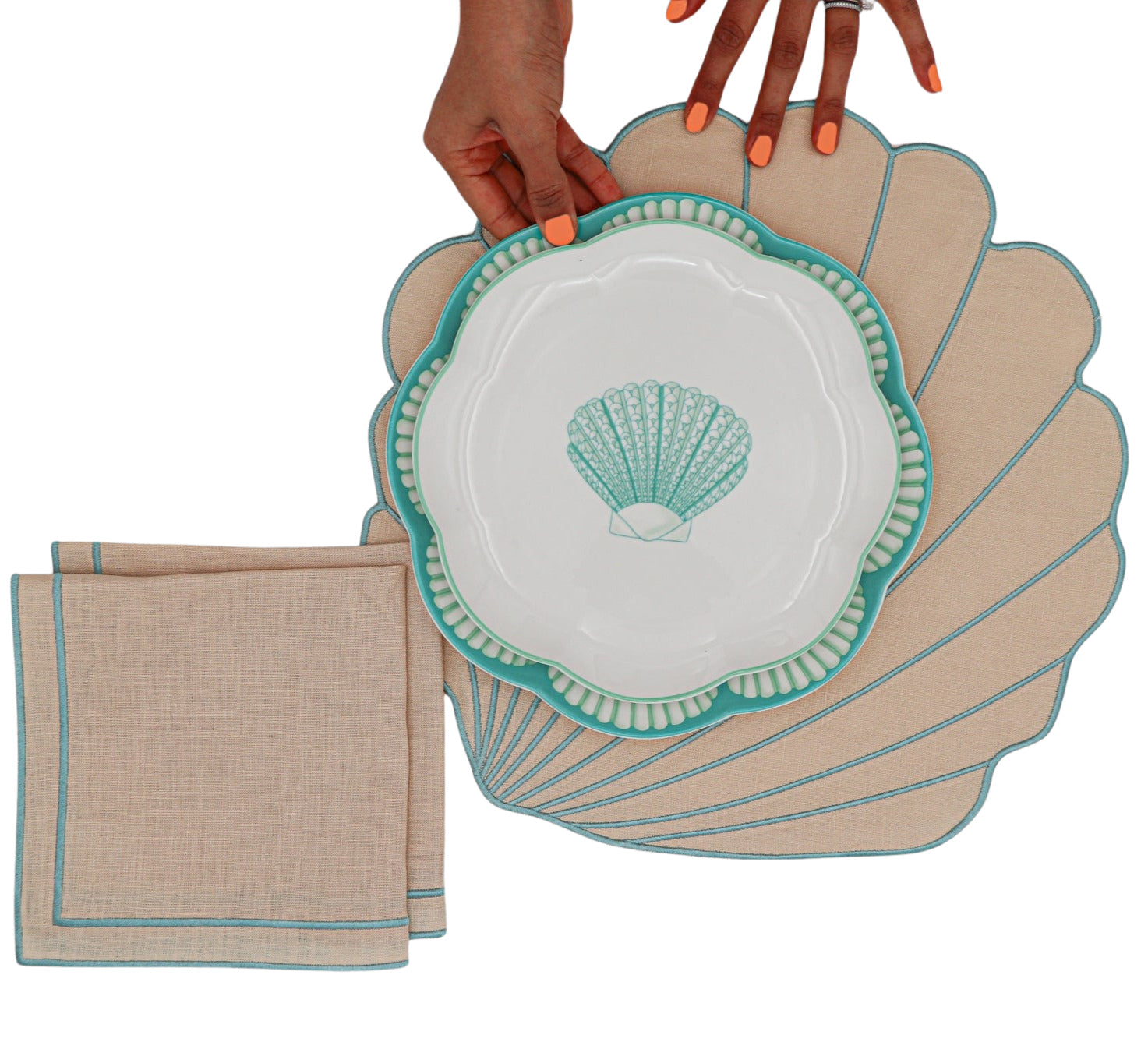 Balearic Blu Starter Plate - Set of 4 (+1 Bonus Plate)