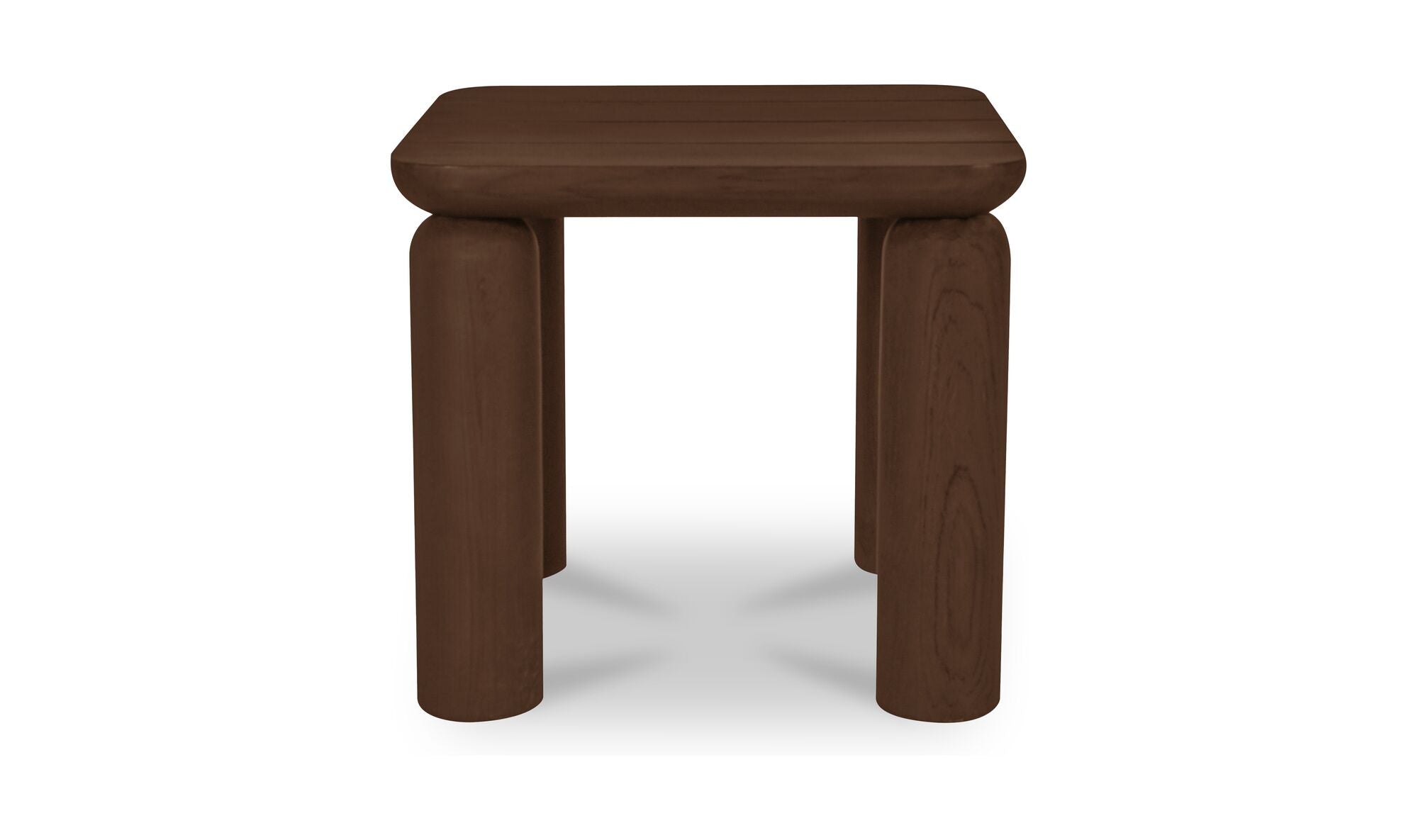 Milena Outdoor Side Table Brown