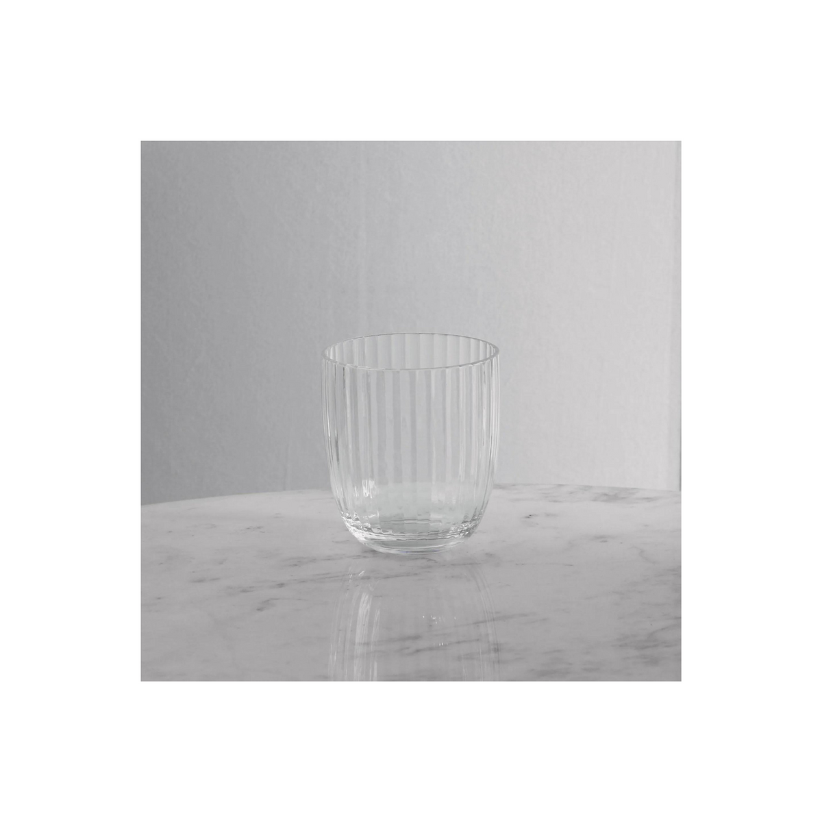 VIDA Acrylic Double Old Fashioned Set of 4 (Clear)