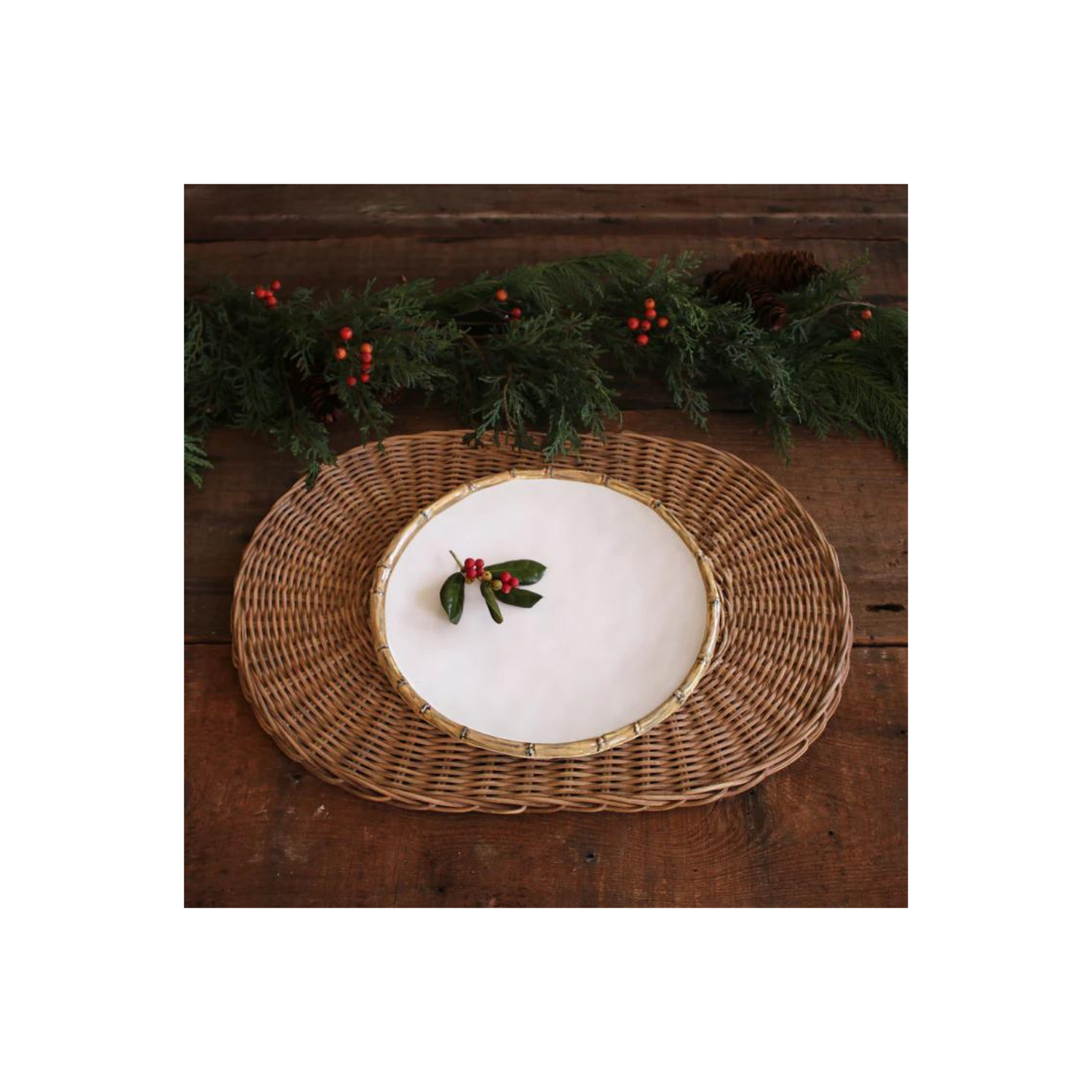 VIDA Bamboo 11" Dinner Plate, Set of 4