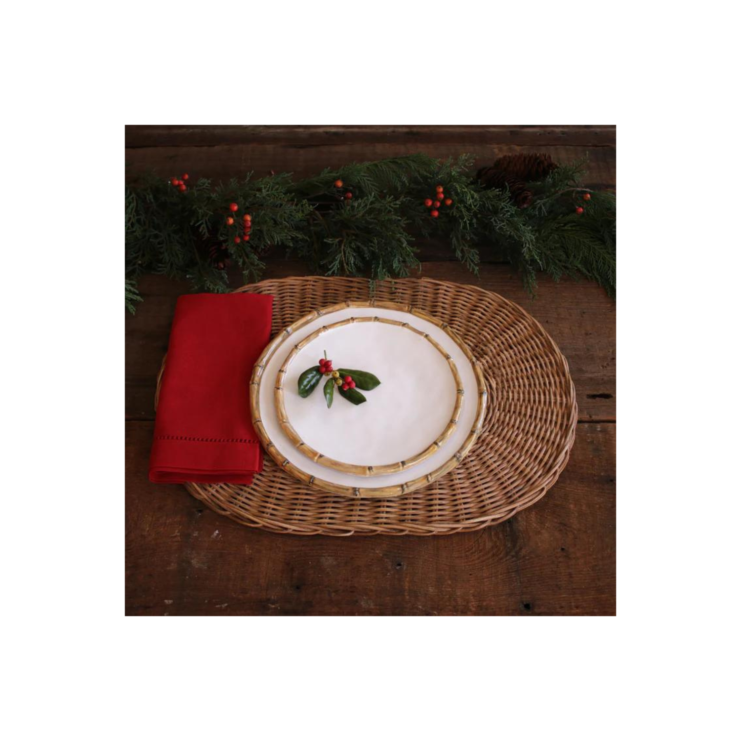 VIDA Bamboo 11" Dinner Plate, Set of 4