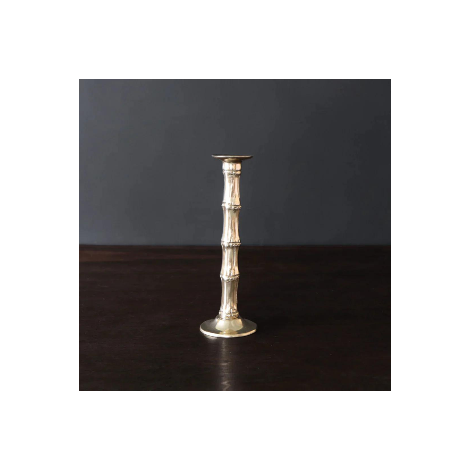 SIERRA MODERN Bamboo Large Candlestick Holder (Gold)