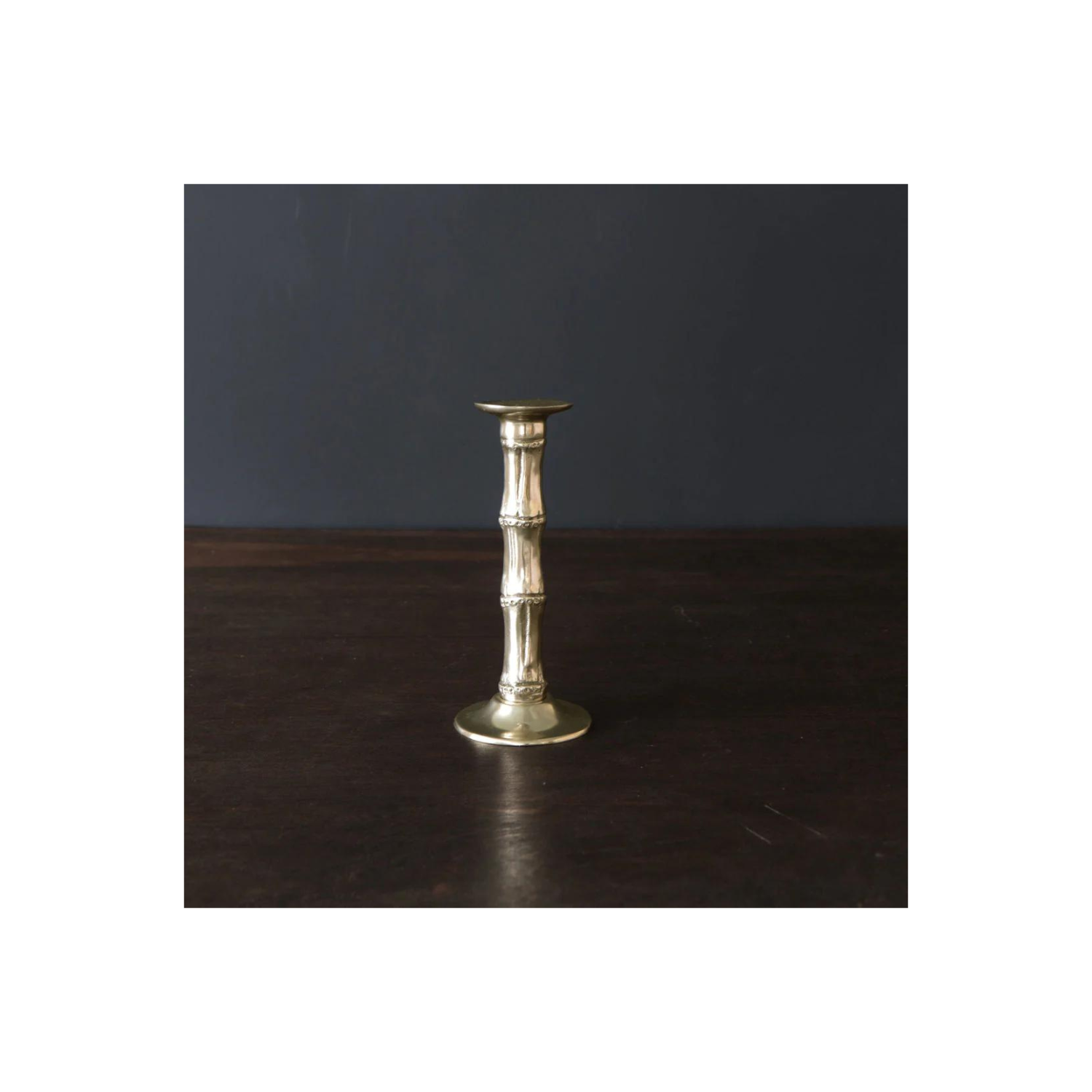 SIERRA MODERN Bamboo Small Candlestick Holder (Gold)