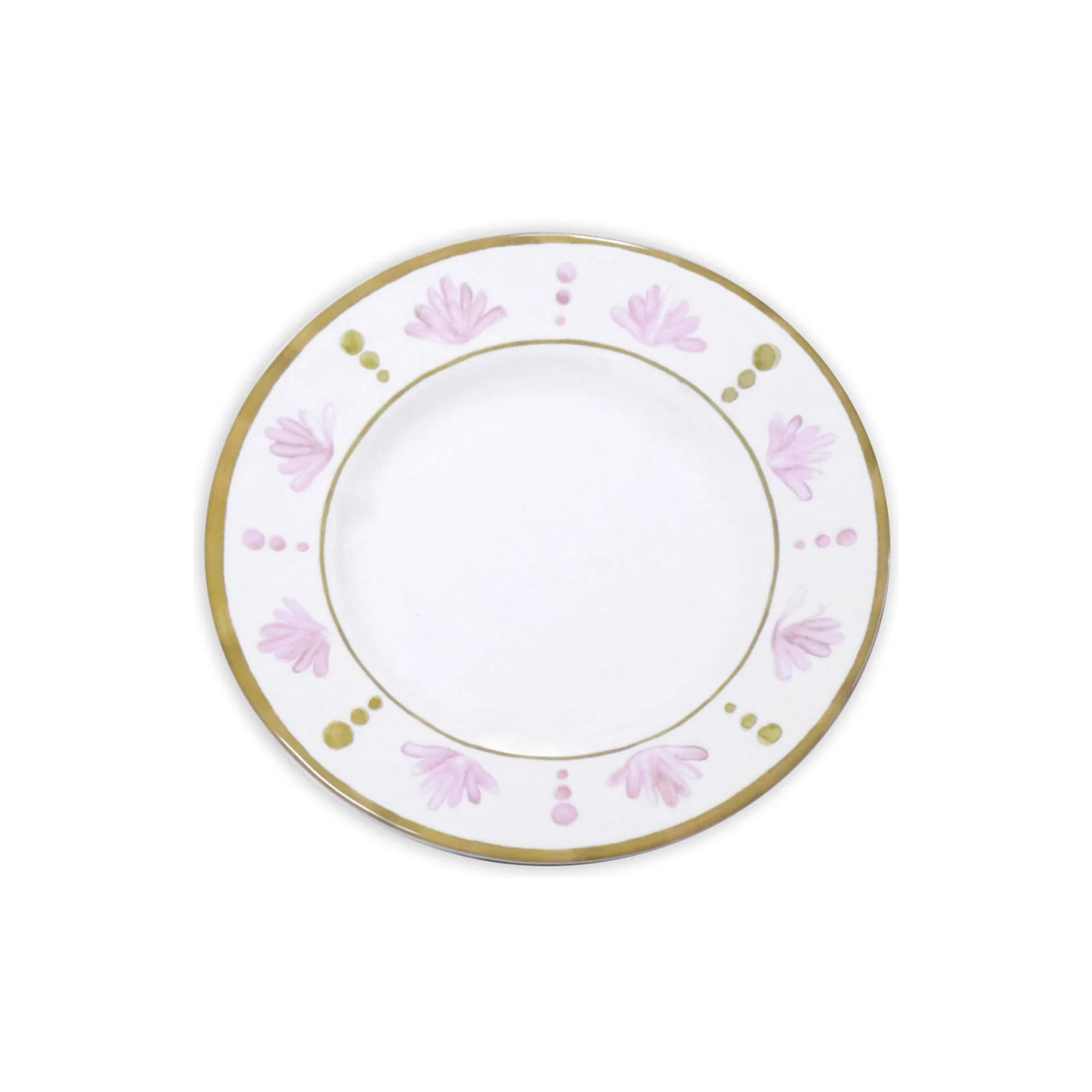 VIDA Athena Dinner Plate 11" Set of 4 (Pink and Green)