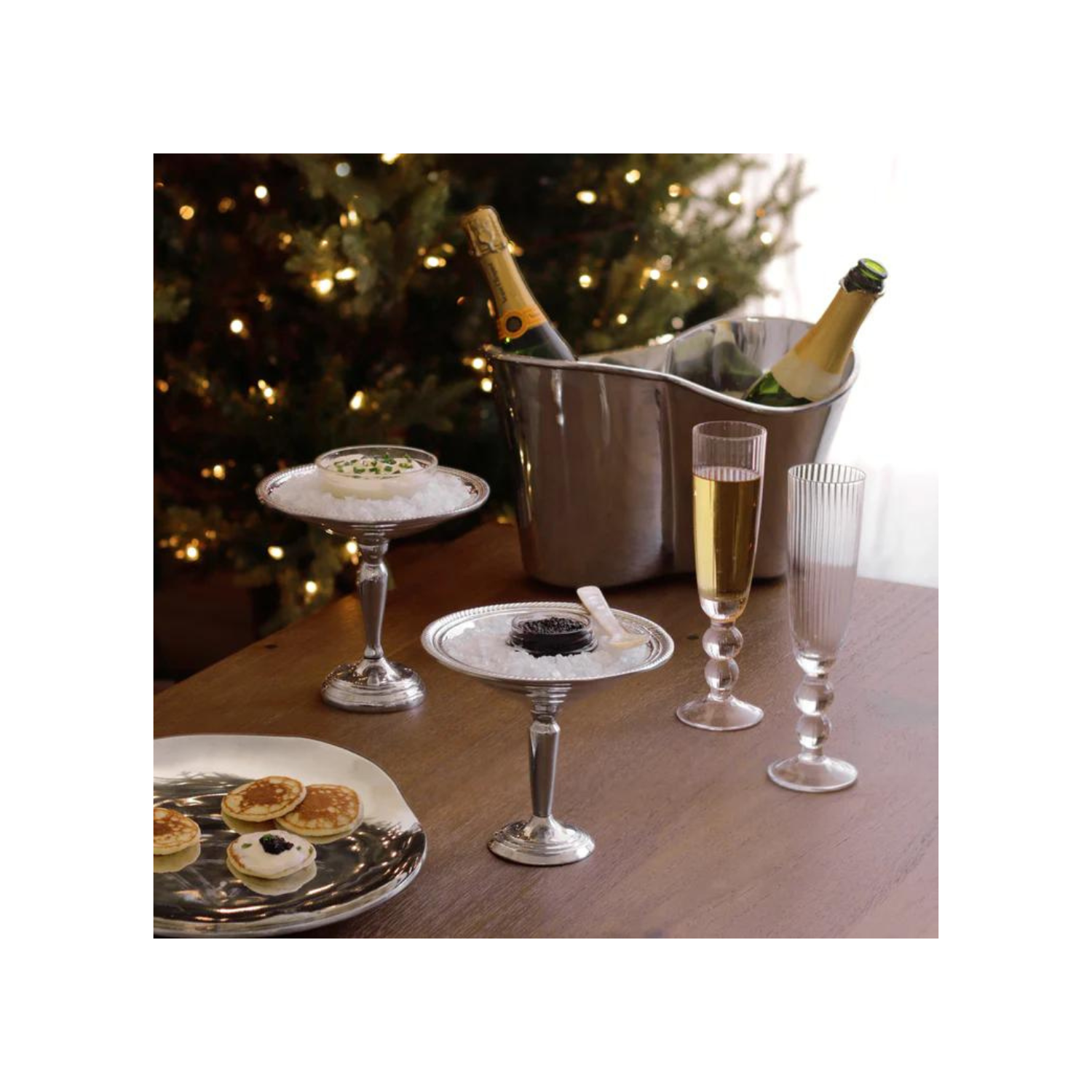 GLASS
Venice Champagne Flute Set of 4 (Clear)