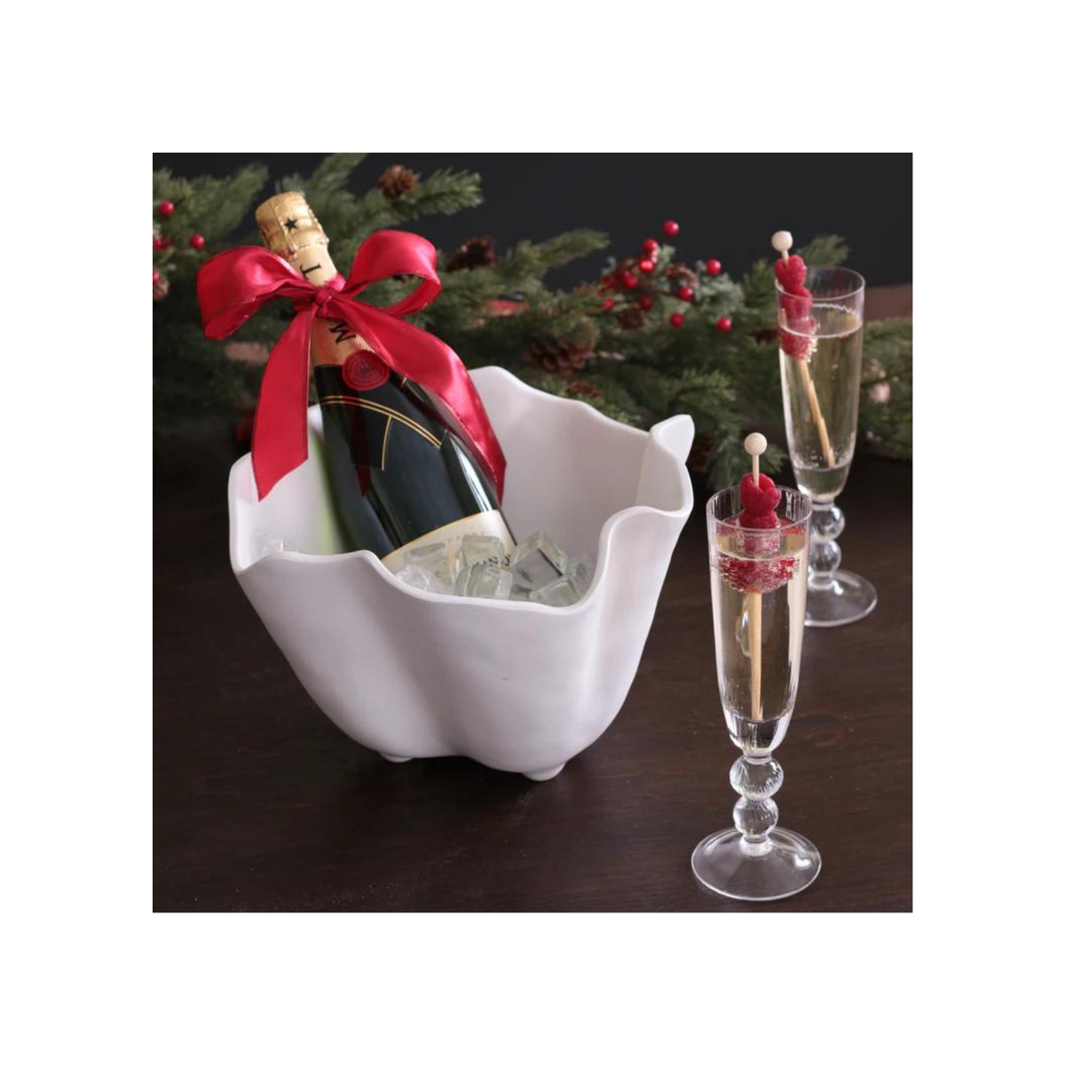 GLASS Venice Champagne Flute Set of 4 (Clear)