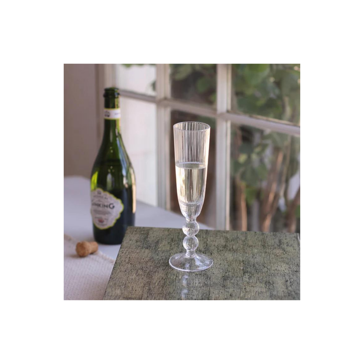 GLASS Venice Champagne Flute Set of 4 (Clear)