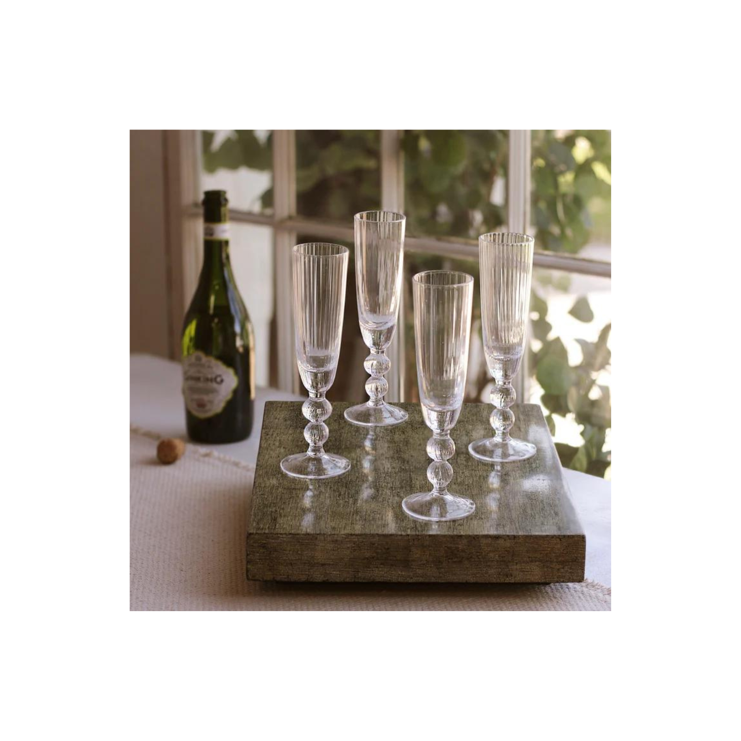 GLASS
Venice Champagne Flute Set of 4 (Clear)