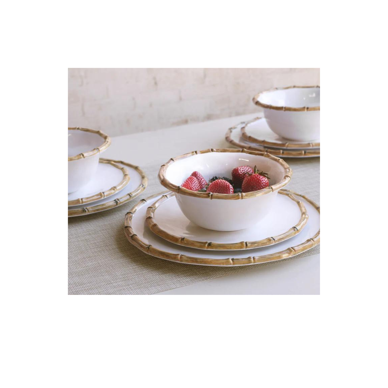 VIDA Bamboo 11" Dinner Plate, Set of 4