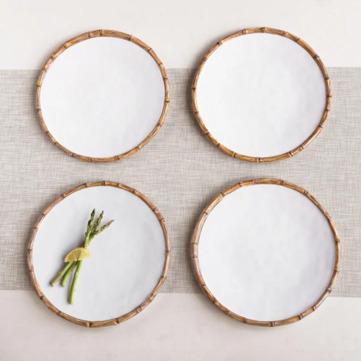 VIDA Bamboo 11" Dinner Plate, Set of 4