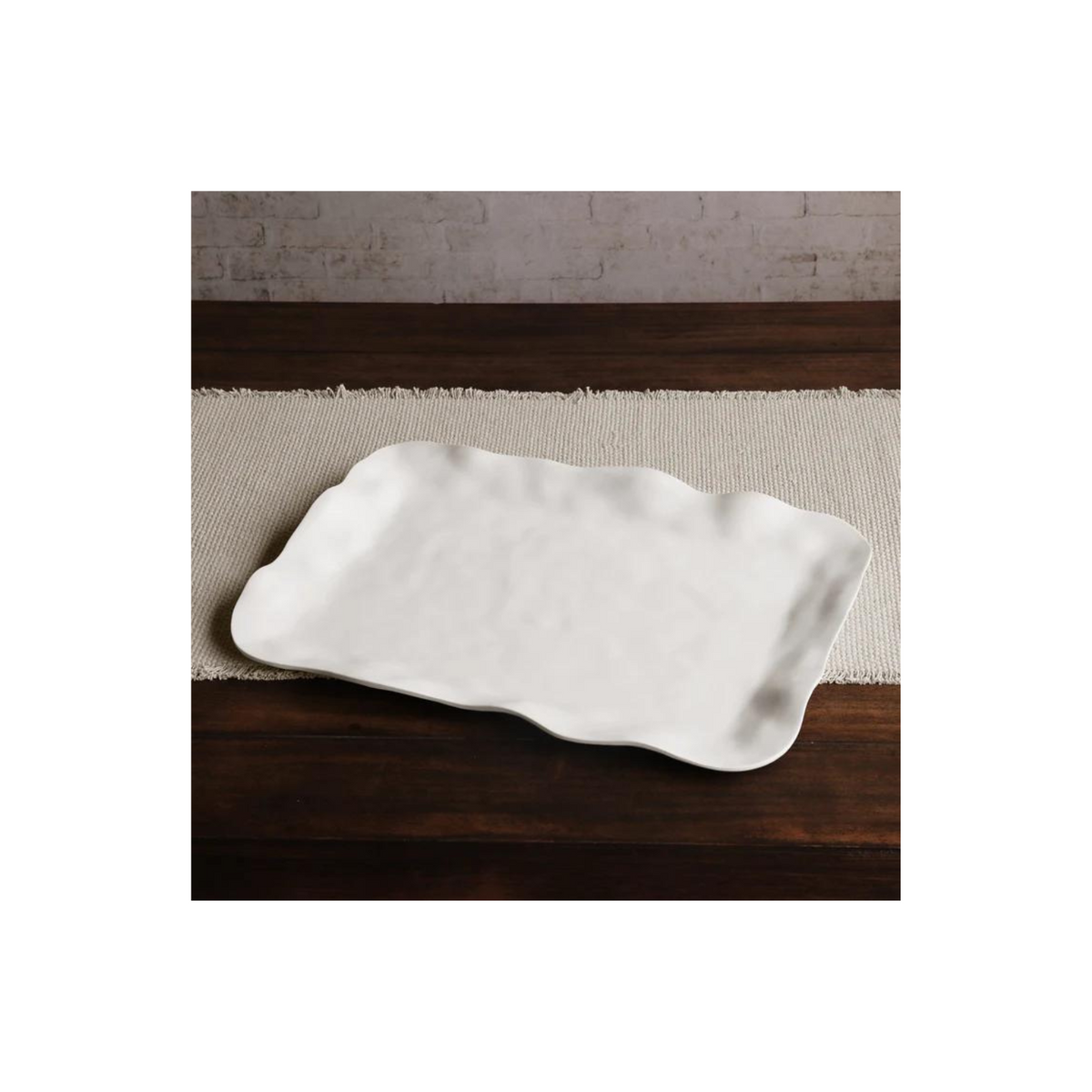 VIDA Nube Extra Large Rectangular Tray (White)