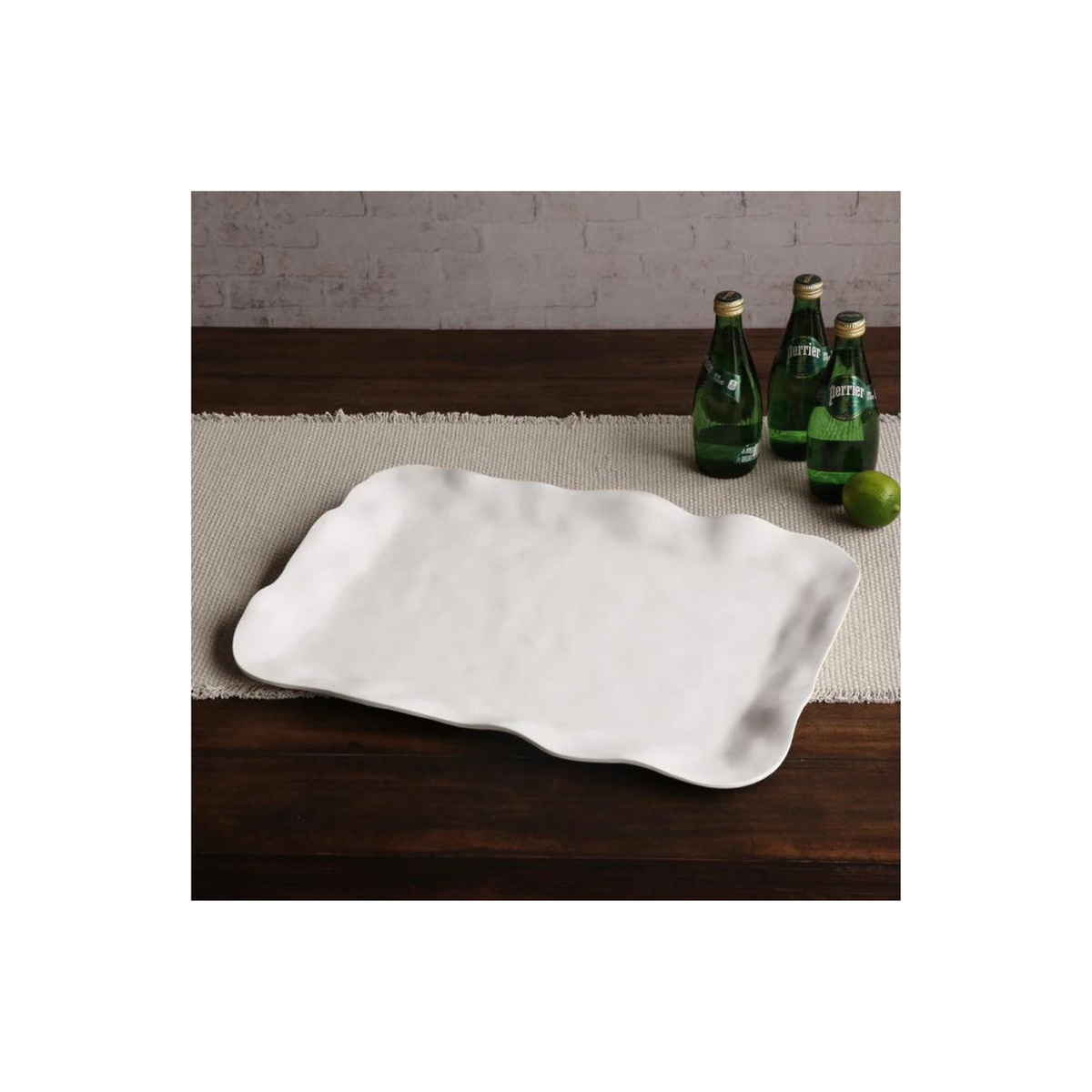 VIDA Nube Extra Large Rectangular Tray (White)