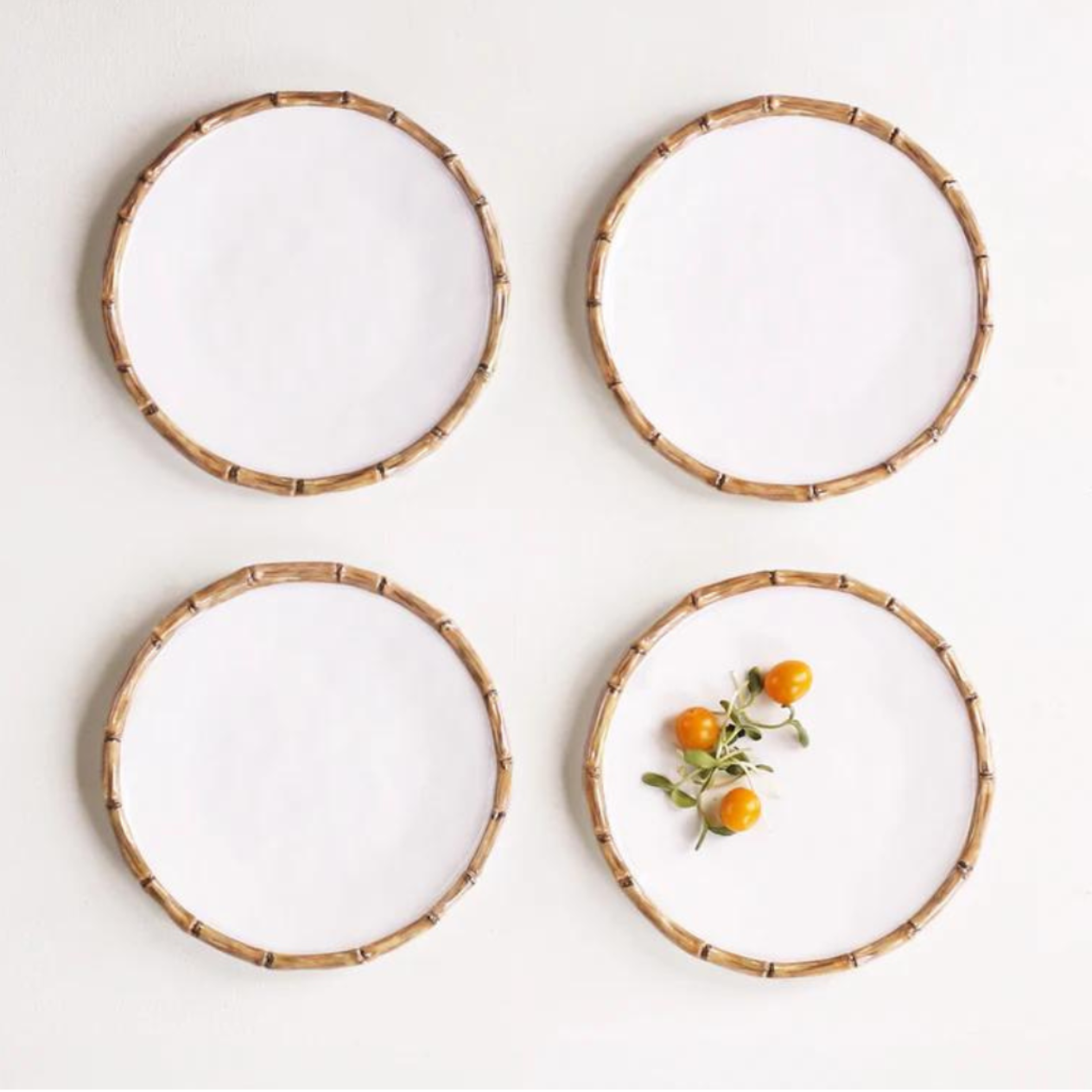VIDA Bamboo 9" Salad Plate, Set of 4