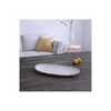 VIDA Bamboo Medium Oval Platter (White and Natural)
