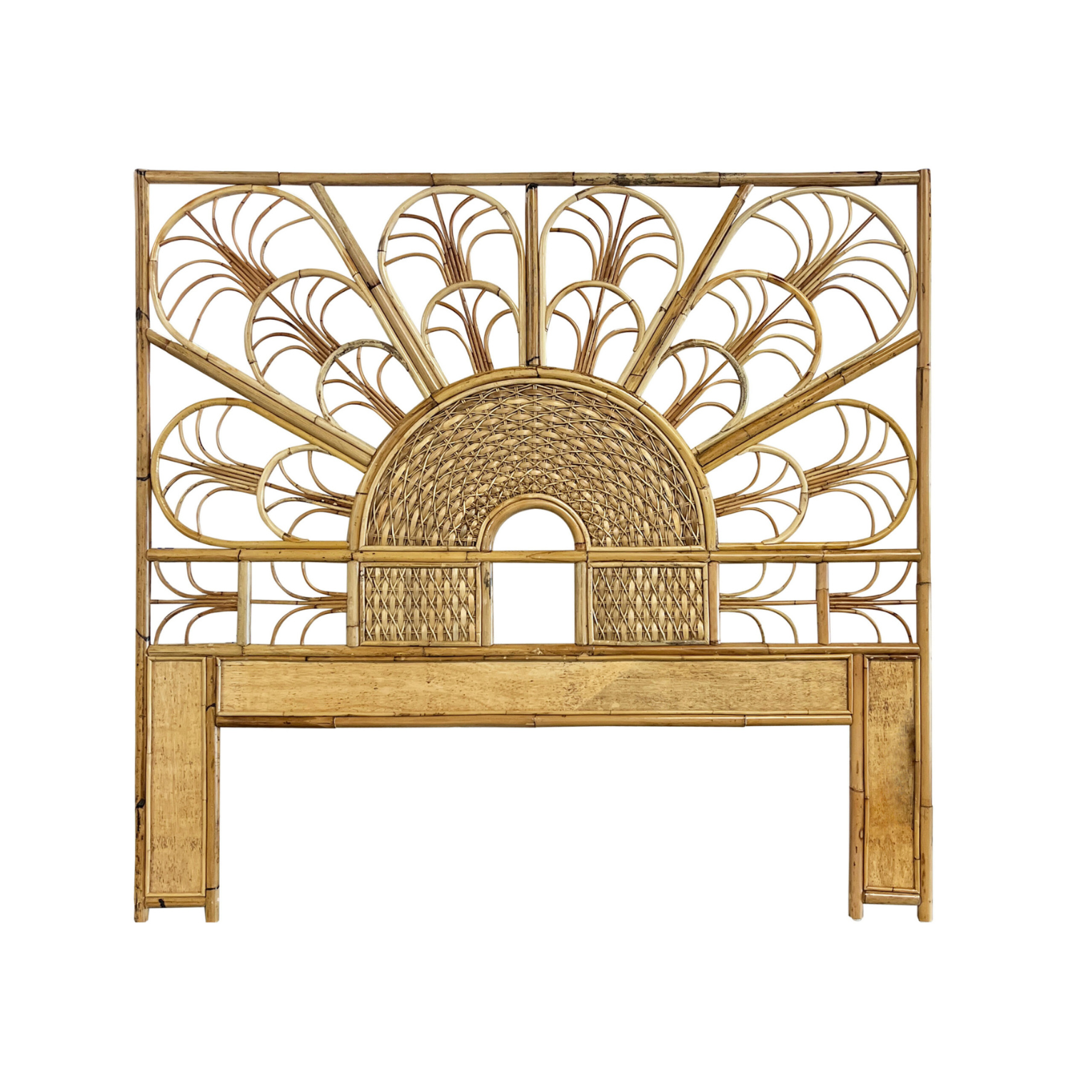 Peacock Queen Headboard - Clear Coat