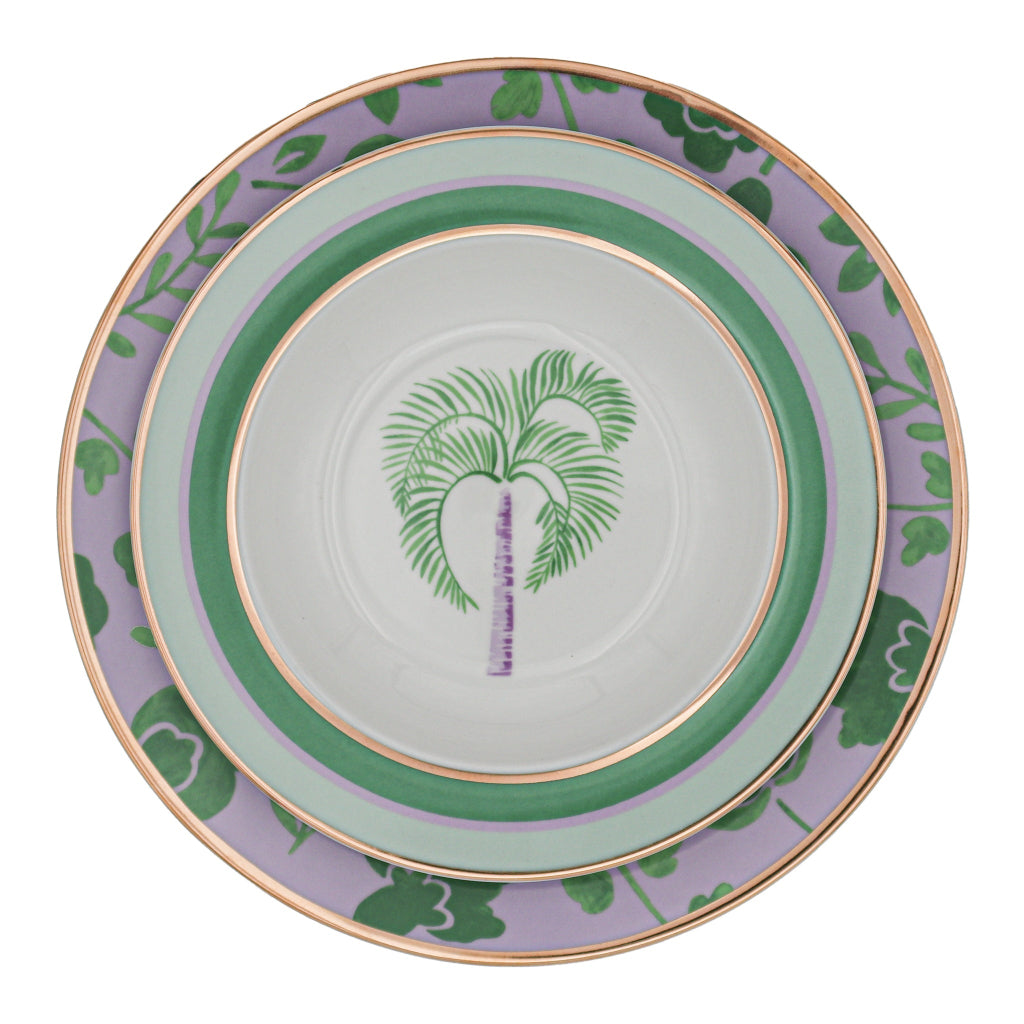 Bernadette Palm Soup Bowl - Set of 4 (+1 Bonus Bowl)