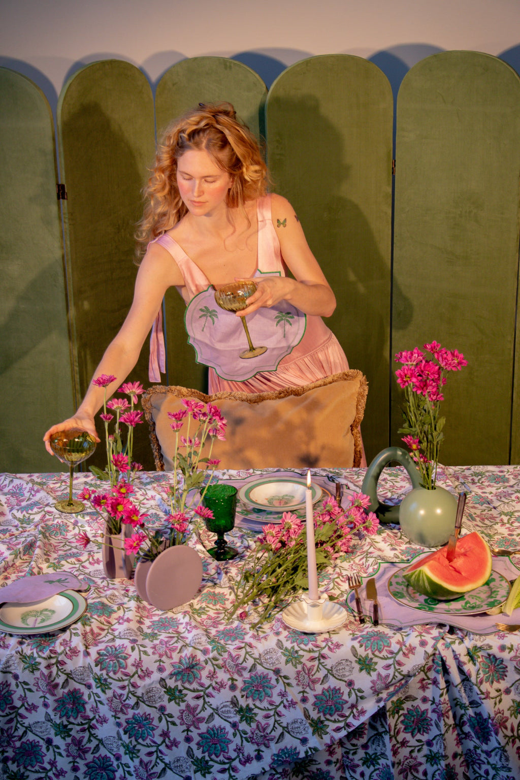 Bernadette Palm Soup Bowl - Set of 4 (+1 Bonus Bowl)