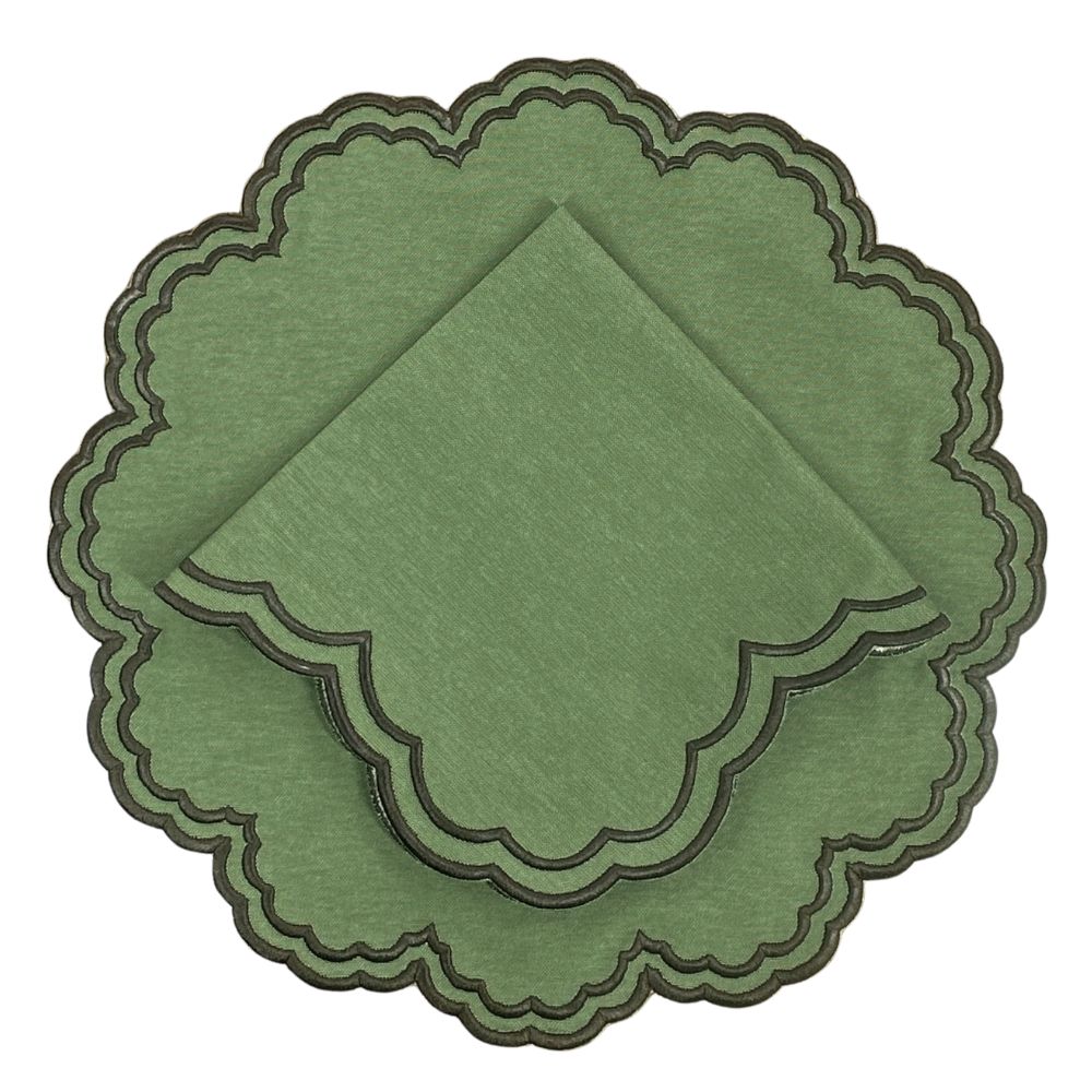 Bettina Placemat - Fern and Cocoa (Set of 4)