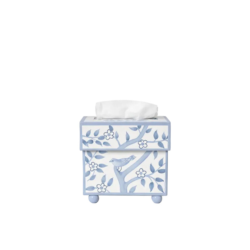 Blue Bird Garden Round Wastepaper Basket & Tissue (3 Options)