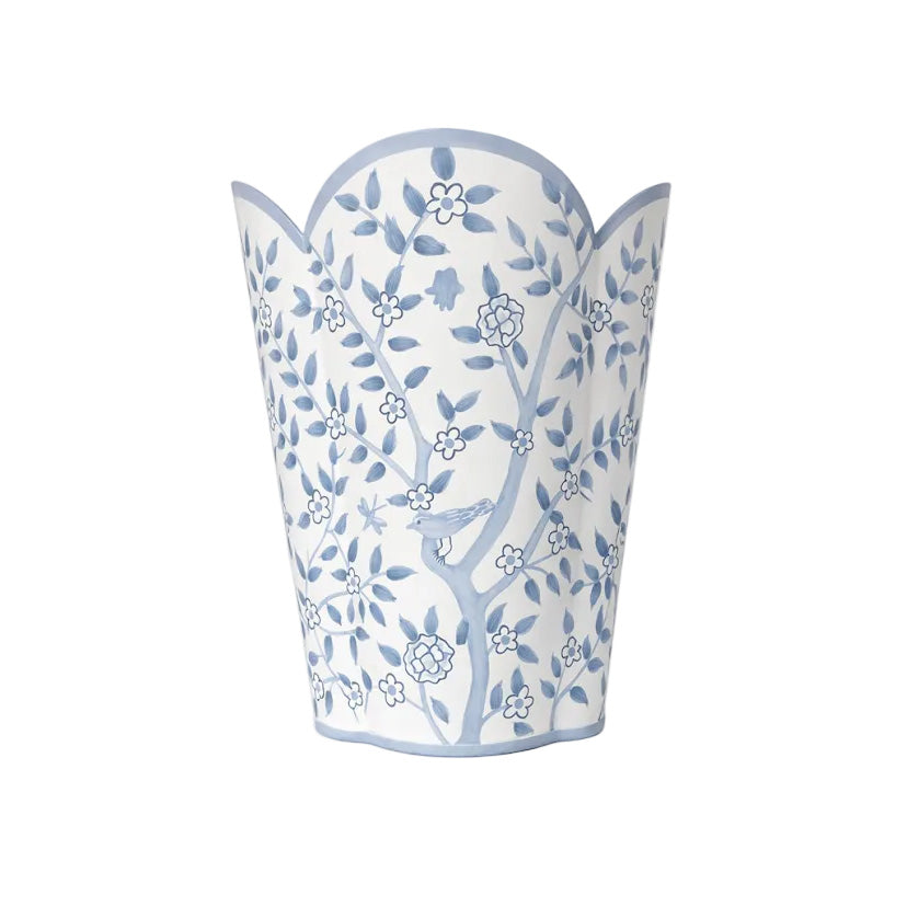 Blue Bird Garden Round Wastepaper Basket & Tissue (3 Options)