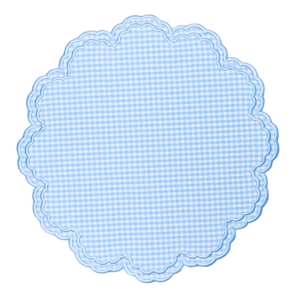 Bettina Placemat - Blue Gingham (Set of 4)