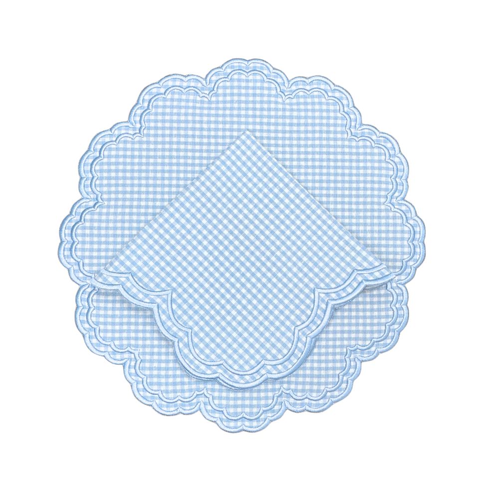 Bettina Napkin - Blue Gingham (Set of 4)