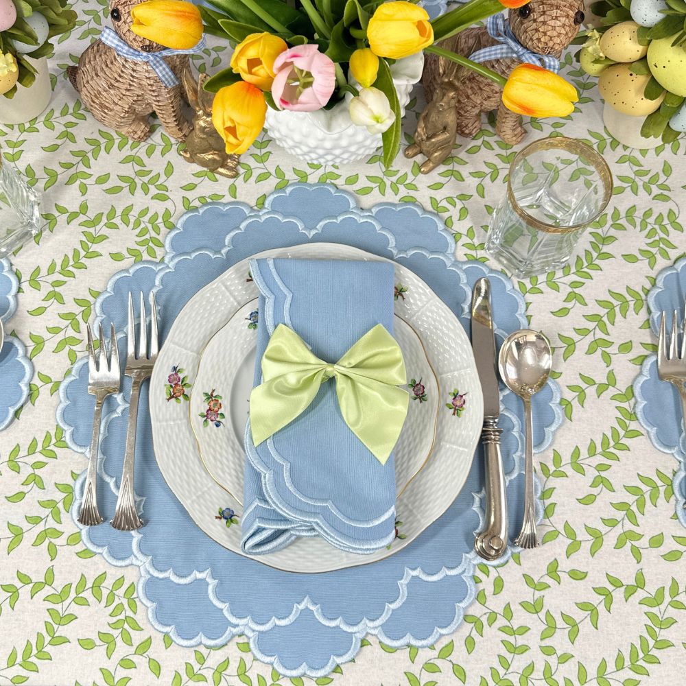 Lillian Placemat - Blue & Blue (Set of 4)