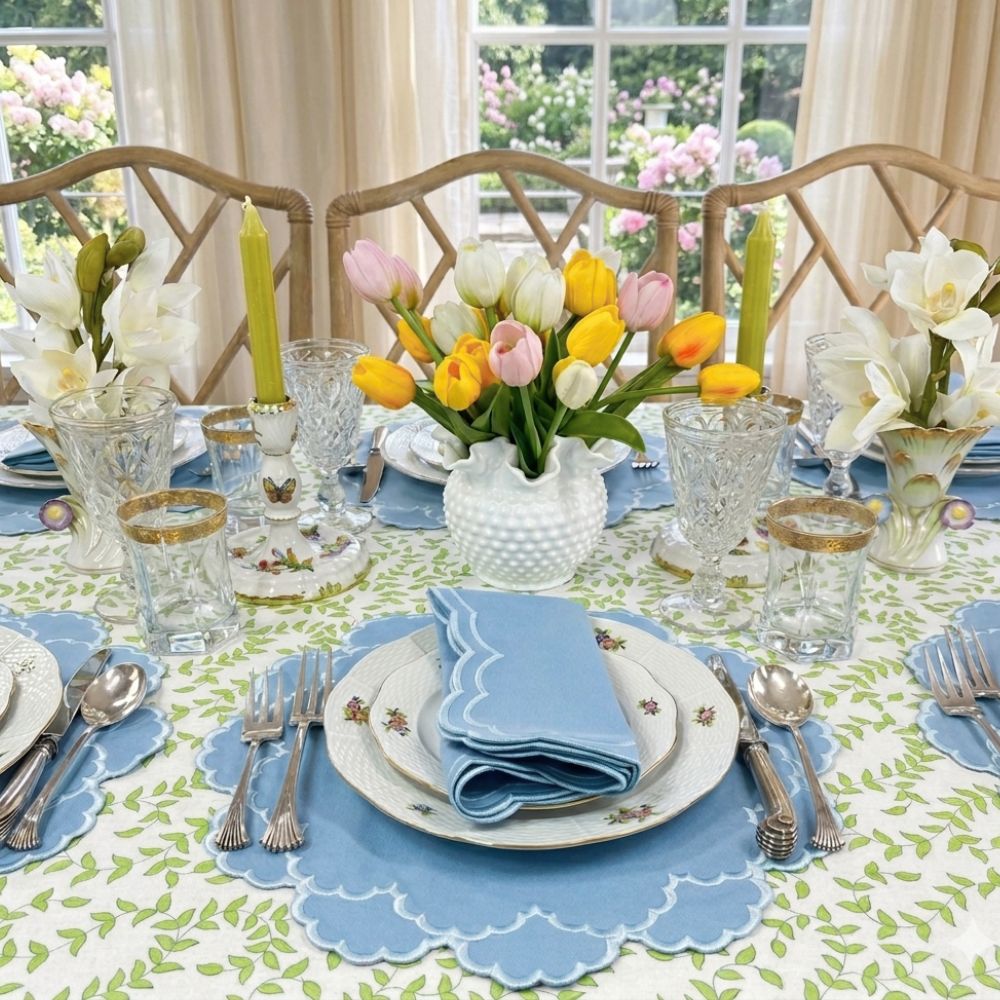 Lillian Placemat - Blue & Blue (Set of 4)