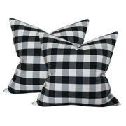 Buffalo Check Ebony & Ivory - Set of 2